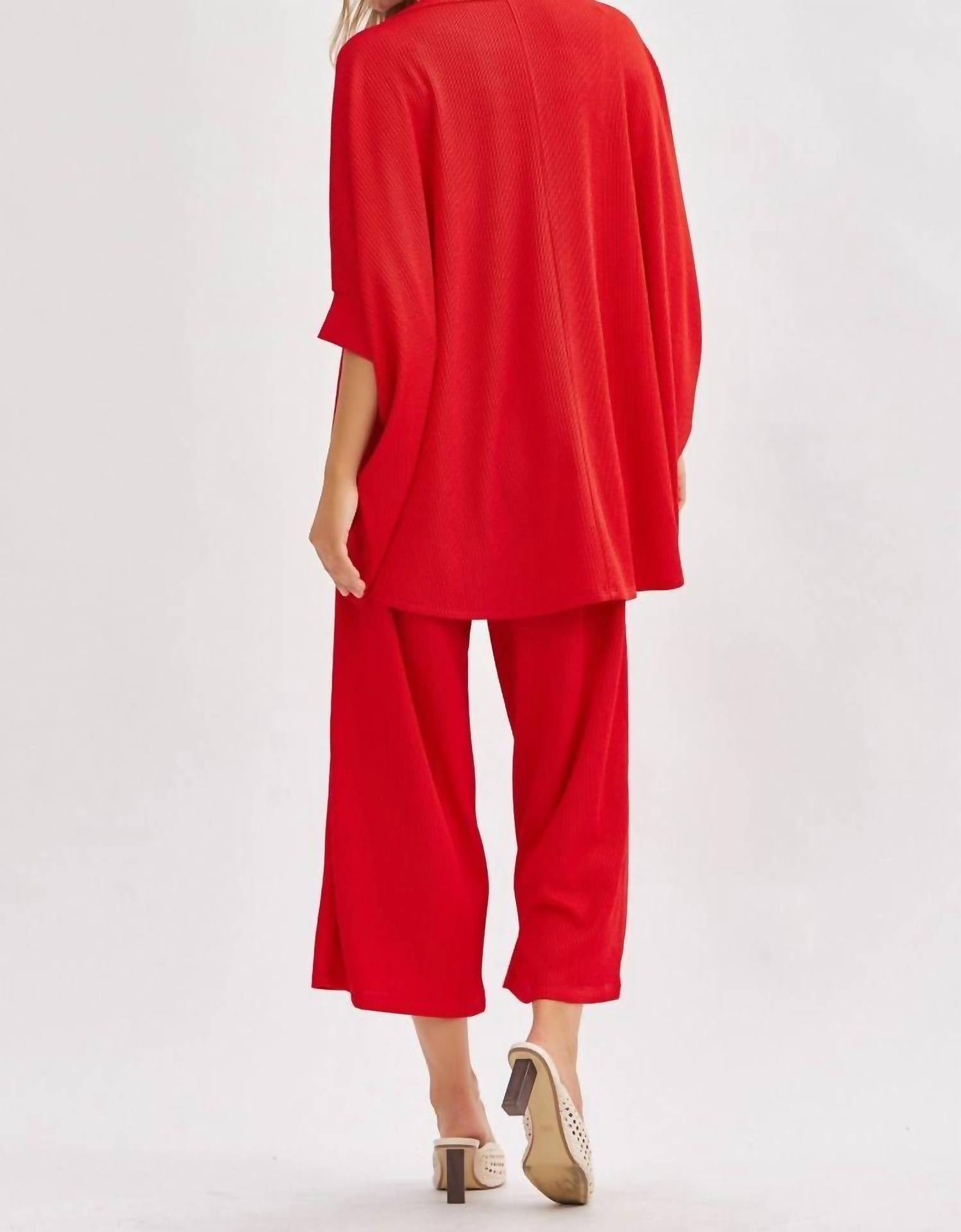 Dear Scarlett - Bali Wide Leg Capri Travel Set