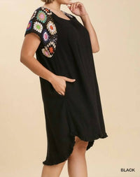 Umgee - Crochet Sleeve Dress