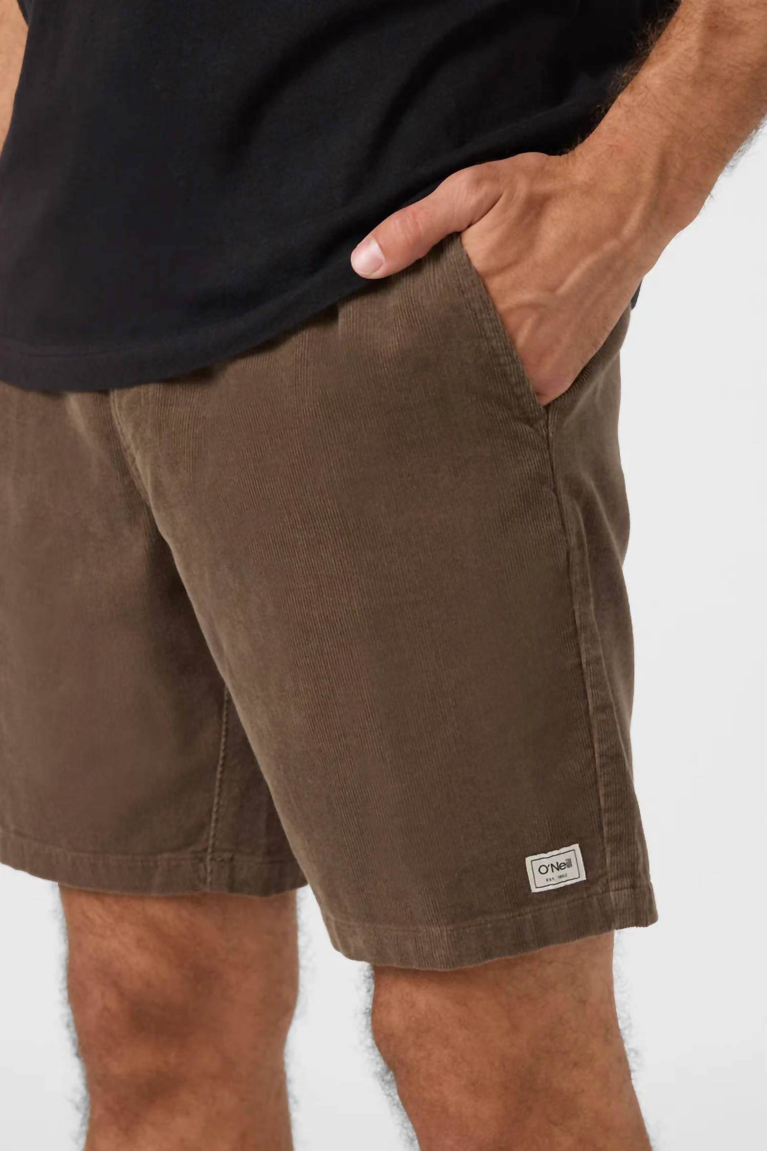 O'NEILL OG Cord Shorts in chocolate chip - men's shorts - view 4