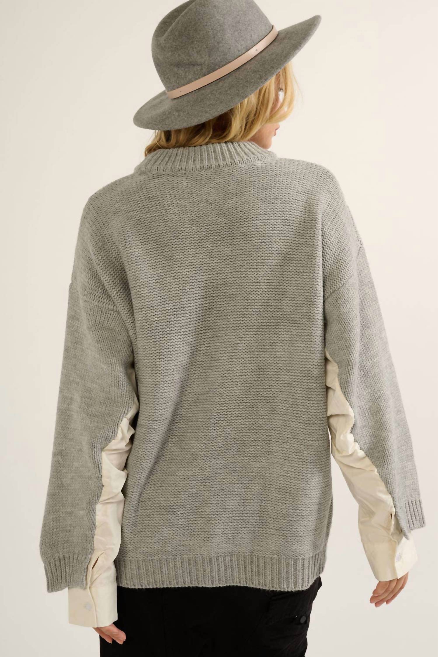 Promesa - Oversized Cable Knit Sweater