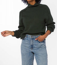 Velvet Heart Goodwin Sweater in green jasper - women's sweater - detail view