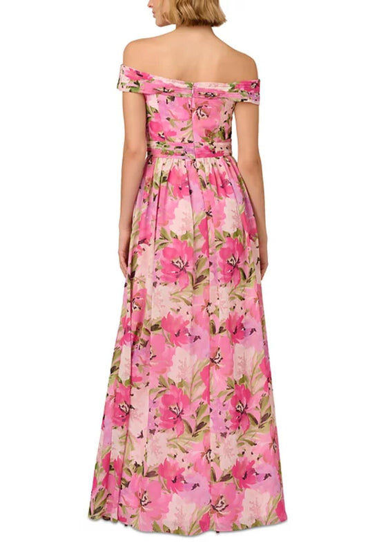 Adrianna Papell - Off Shoulder Evening Dress