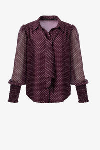 Iris Setlakwe - Shirring Detail And Tie Blouse
