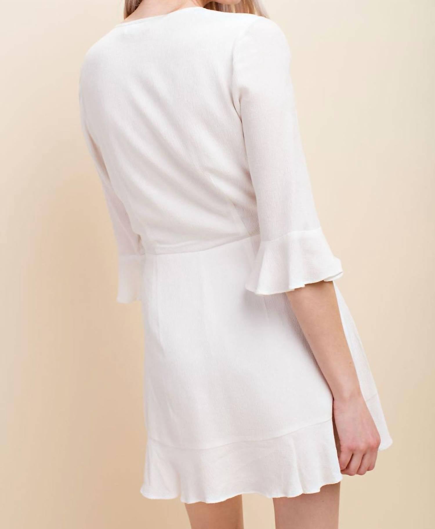 Honey Punch - Ruffle Wrap Romper