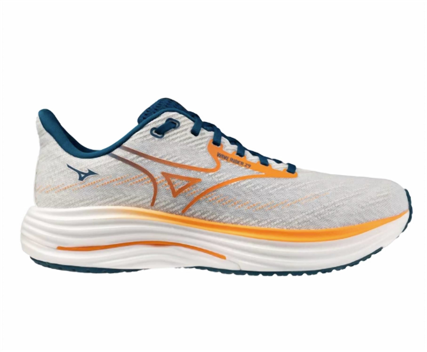 MIZUNO Men's Wave Rider 29 Running Shoes in gf white autumn sunset - men's sneaker