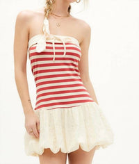 Illa Illa - Americana Terry & Eyelet Bubble Dress