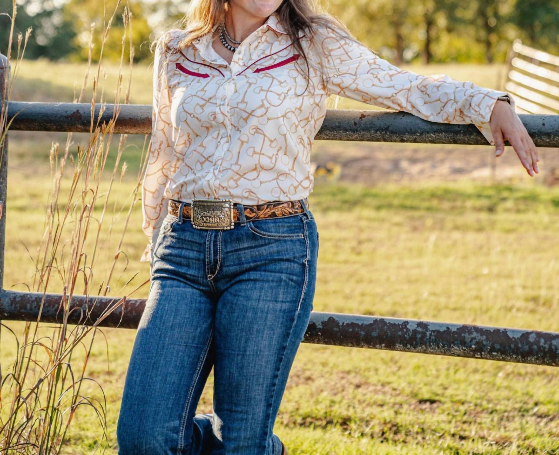 Howdy Hanny - Golden Bit Blouse