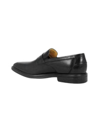 Florsheim Men's Heights Slip-on Penny Loafer in black - men's loafer - detail view