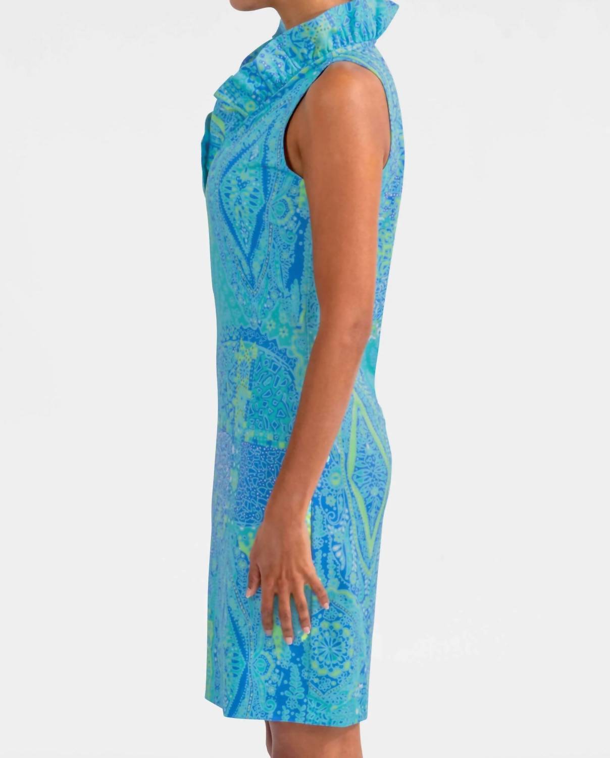 Gretchen Scott - Sleeveless Ruffneck Dress