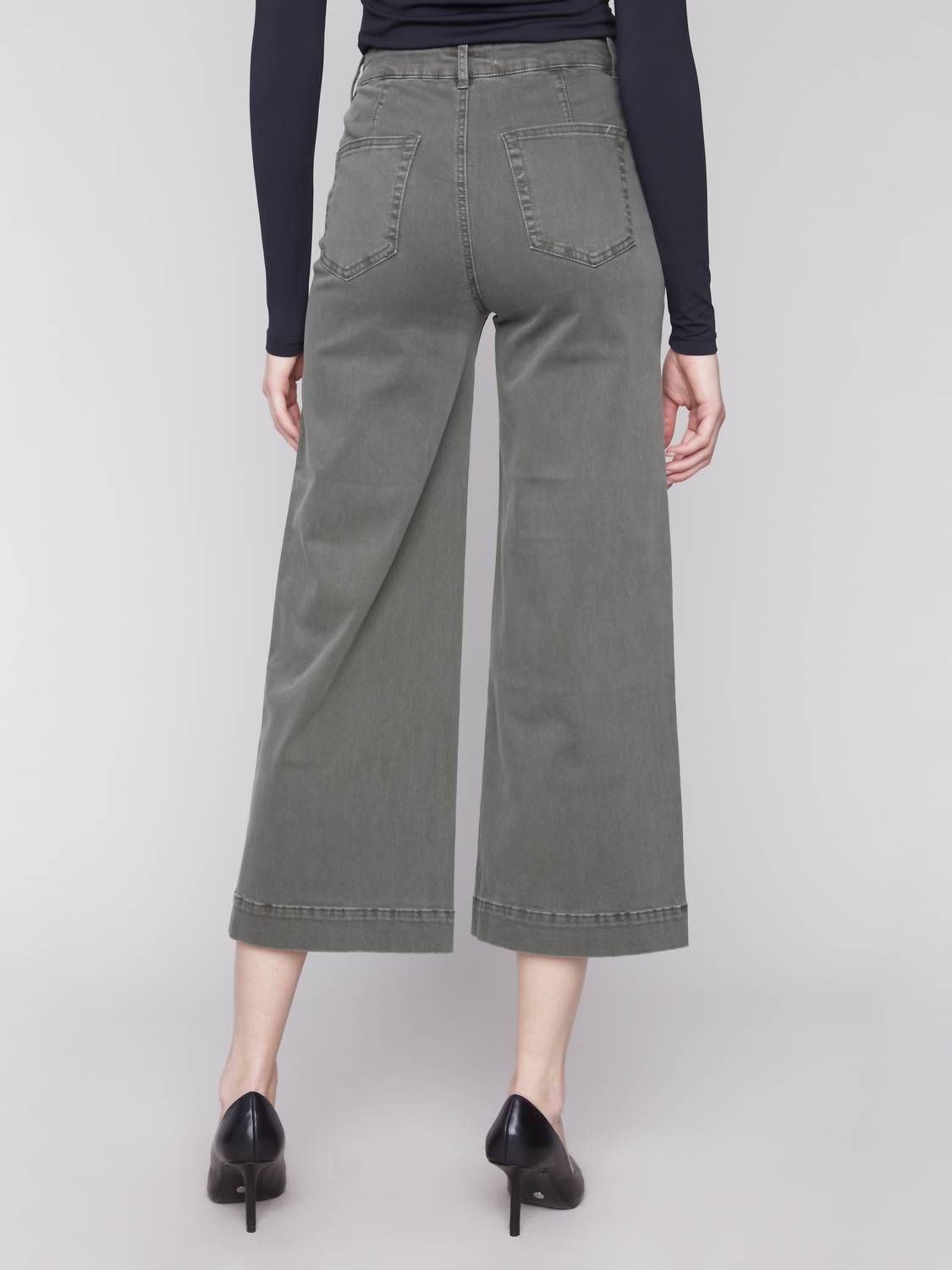 Charlie B - Spruce Cropped Twill Pants