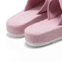 HUNTER Women's Original Terry Towelling Logo Slides in fox glove - women's shoe - view 6