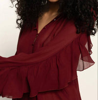 Sanctuary - Harmony Ruffle Sleeve Blouse