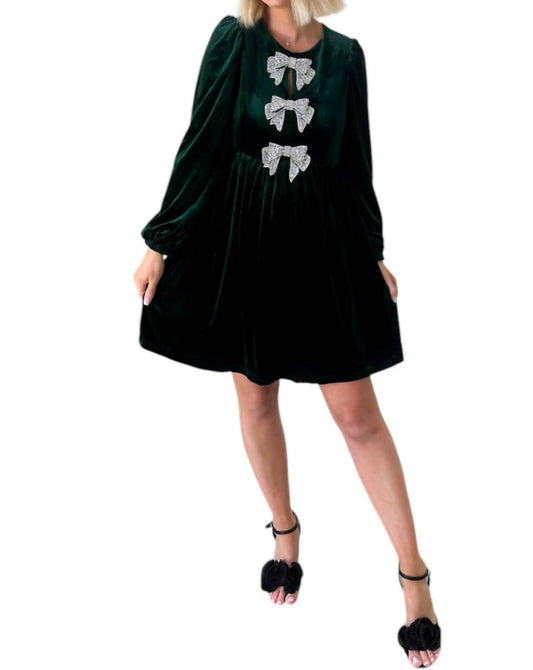 Sugarlips - Razzle Dazzle Velvet Bow Dress