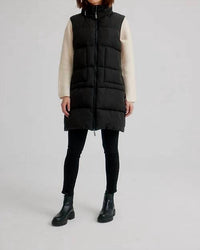 NIKKI JONES Super Light Quilted Puffer Vest in black - women's jacket