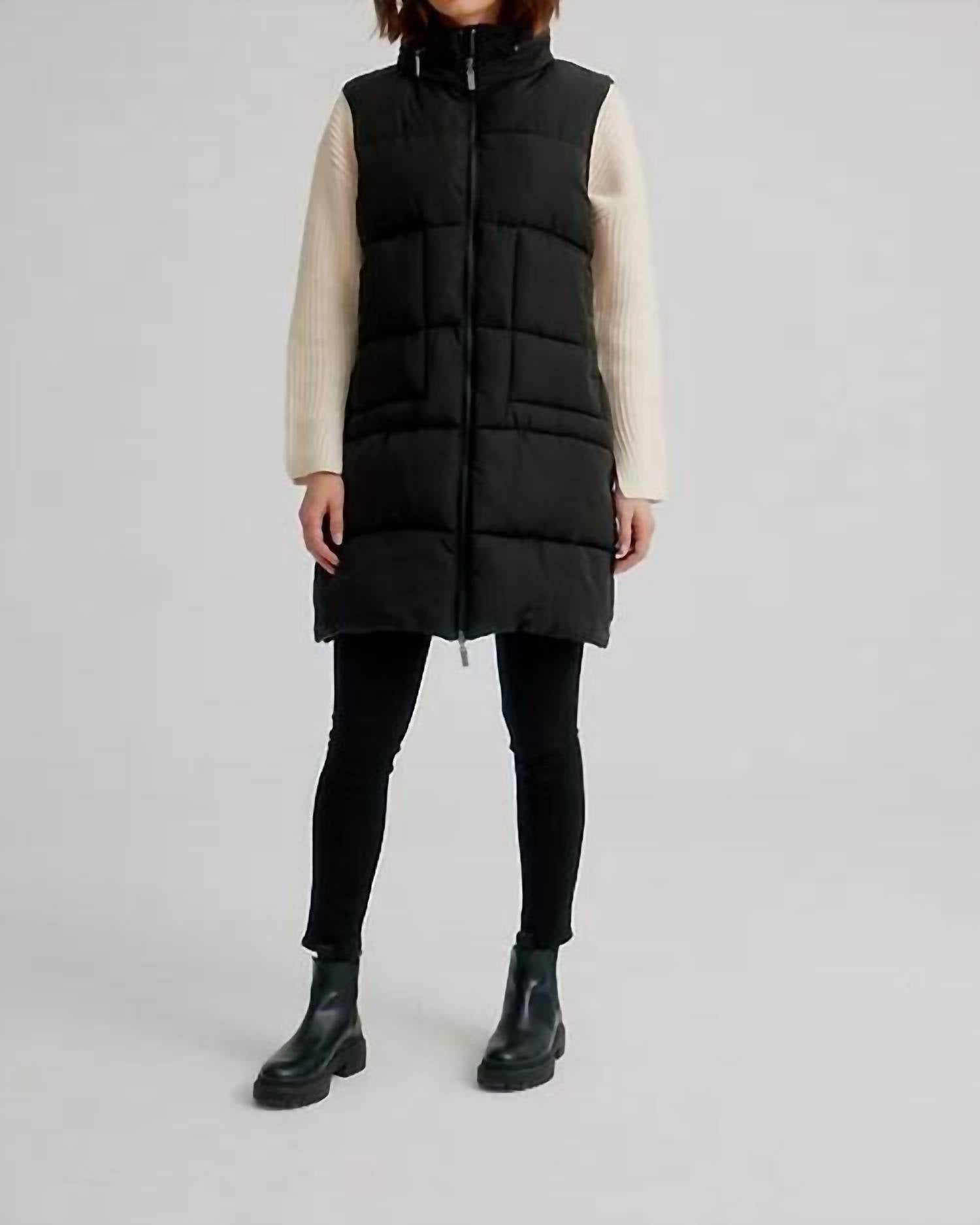 NIKKI JONES Super Light Quilted Puffer Vest in black - women's jacket