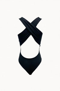 SHAYE STRETCH-MODAL JERSEY OPEN-BACK BODYSUIT