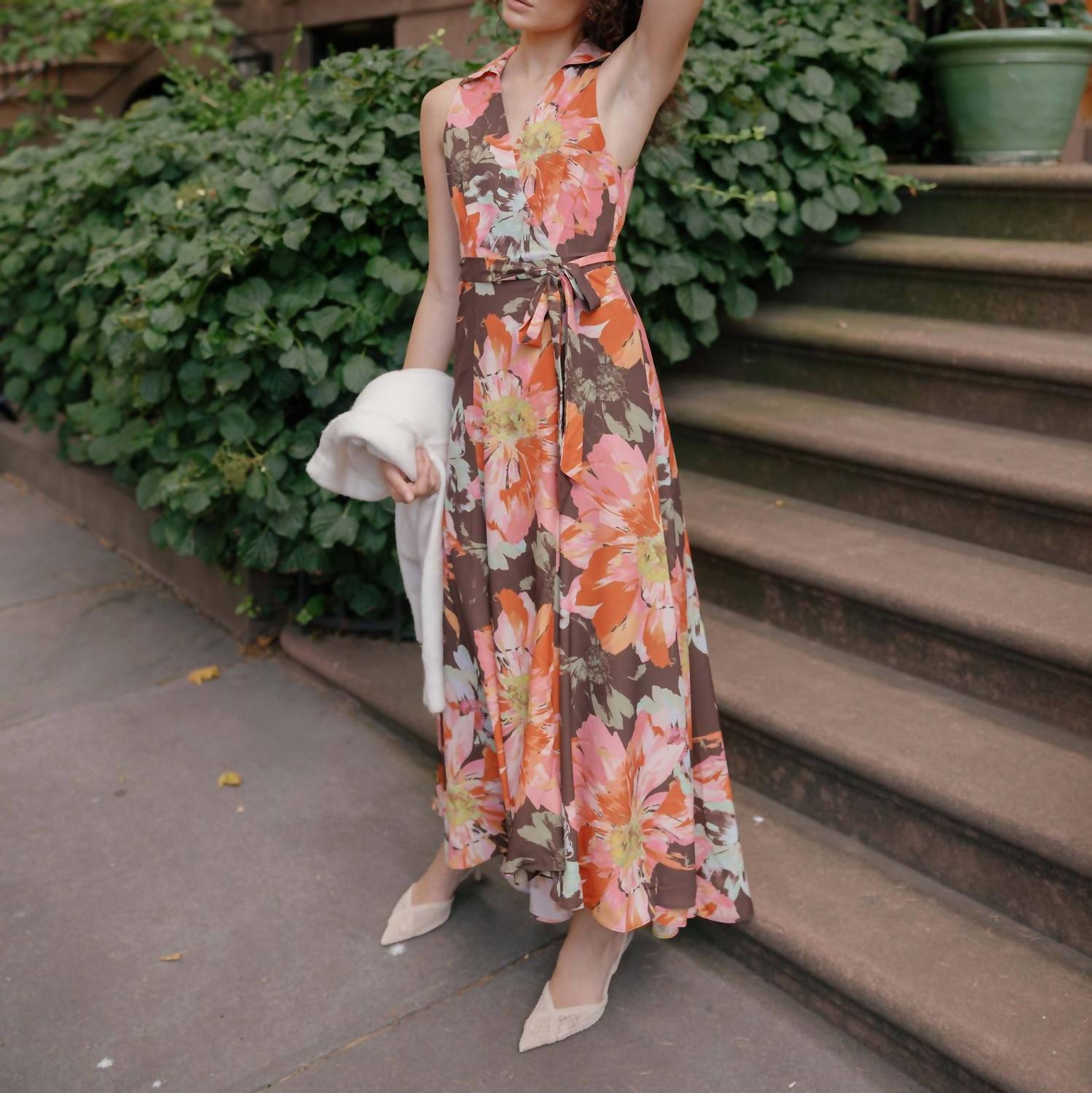 hutch Vela Maxi Dress in brown vintage floral - women's dress - view 5