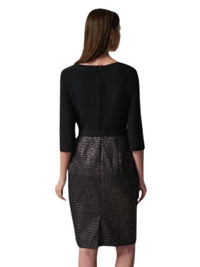Joseph Ribkoff - Two Tone Metallic Sheath Dress