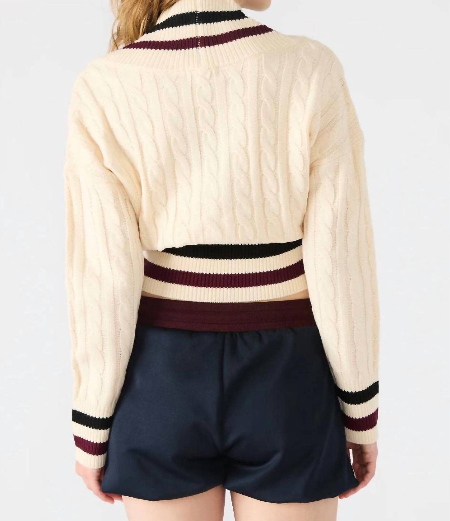 Steve Madden - Addison Faux Wrap Sweater