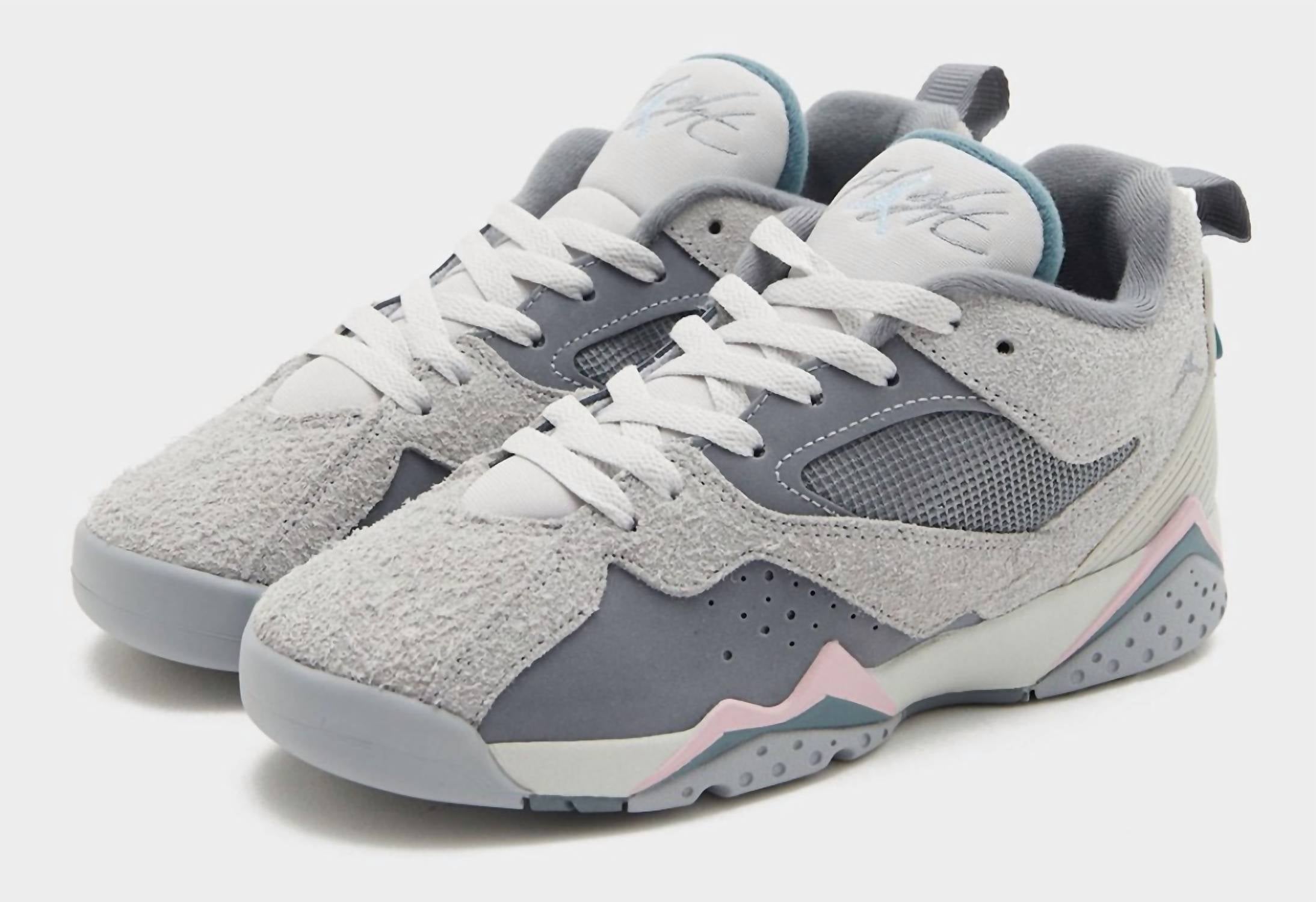NIKE Men's Air Jordan MVP '92 Sneaker in wolf grey iced jade - men's sneaker - detail view
