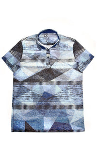 Eight X - Abstract Print Polo Shirt