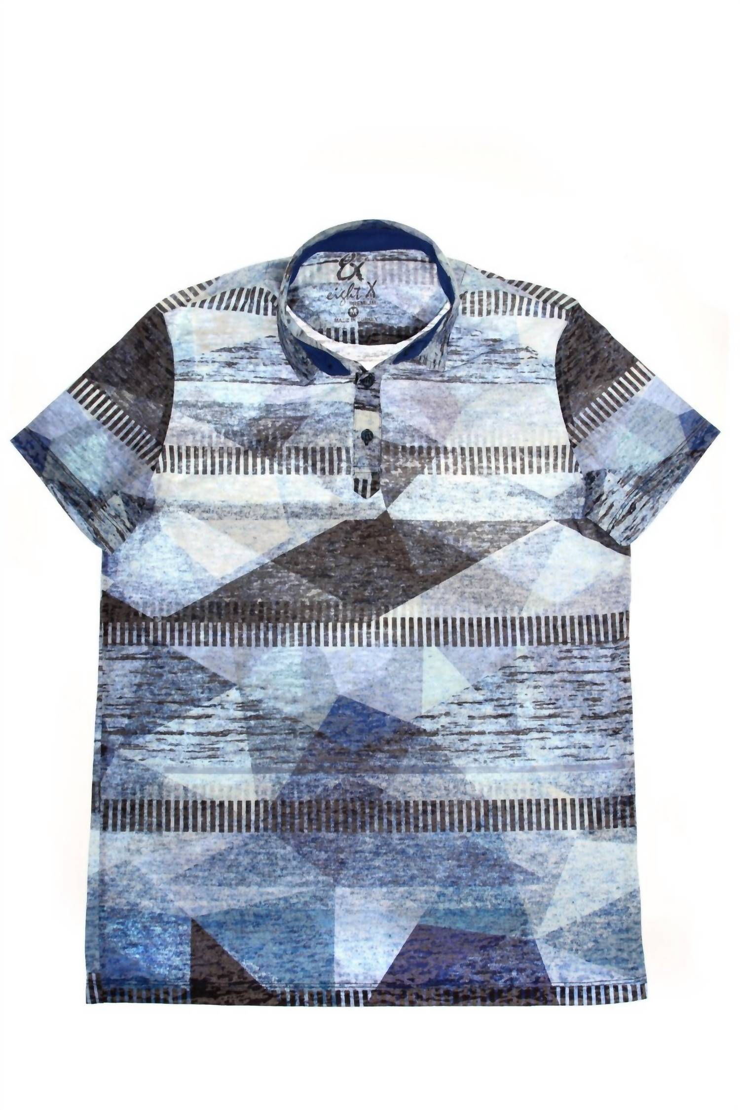 Eight X - Abstract Print Polo Shirt