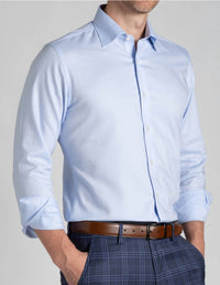 Emanuel Berg - Cotton Dobby Natural Stretch Dress Shirt