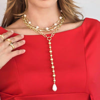 Omg Blings - Women's Pearl Necklace
