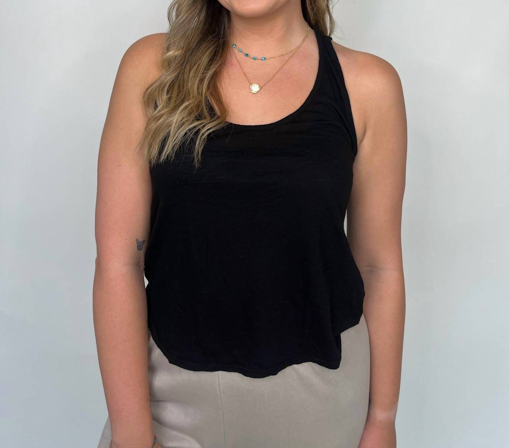 LAmade New Boyfriend Tank in black - women's tank top - view 4