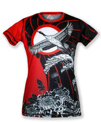 Inknburn - Women's Moonlit Crane Tech Shirt
