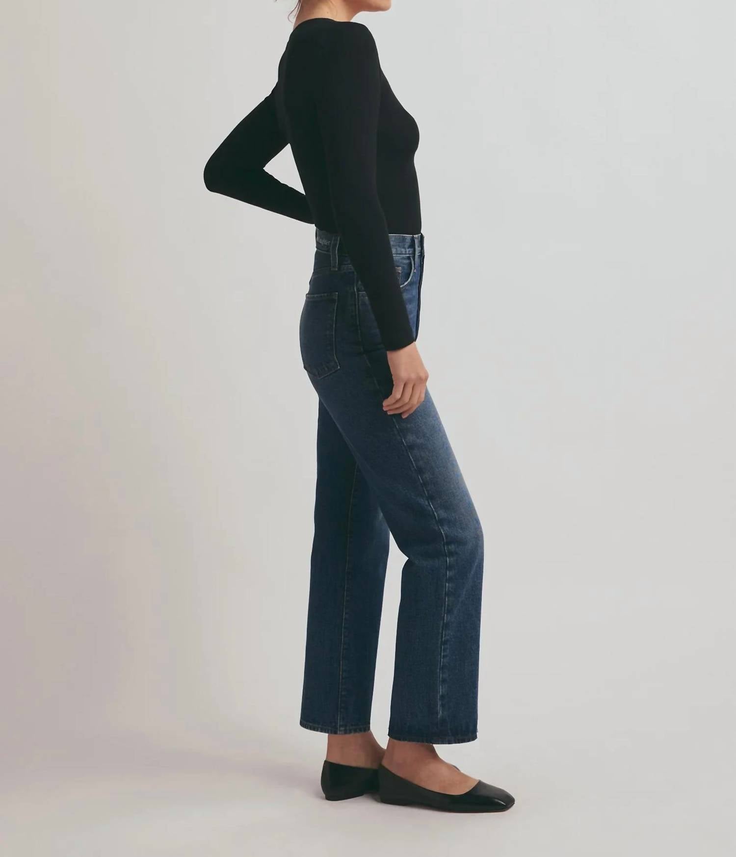 Favorite Daughter - The Henley Ribbed Long Sleeve Tee