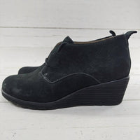 Dansko - Women's Cadee Suede Leather Wedge Lace Up Bootie