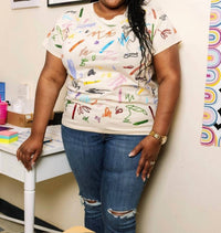 Queen Of Sparkles - Crayon Scribble Tee