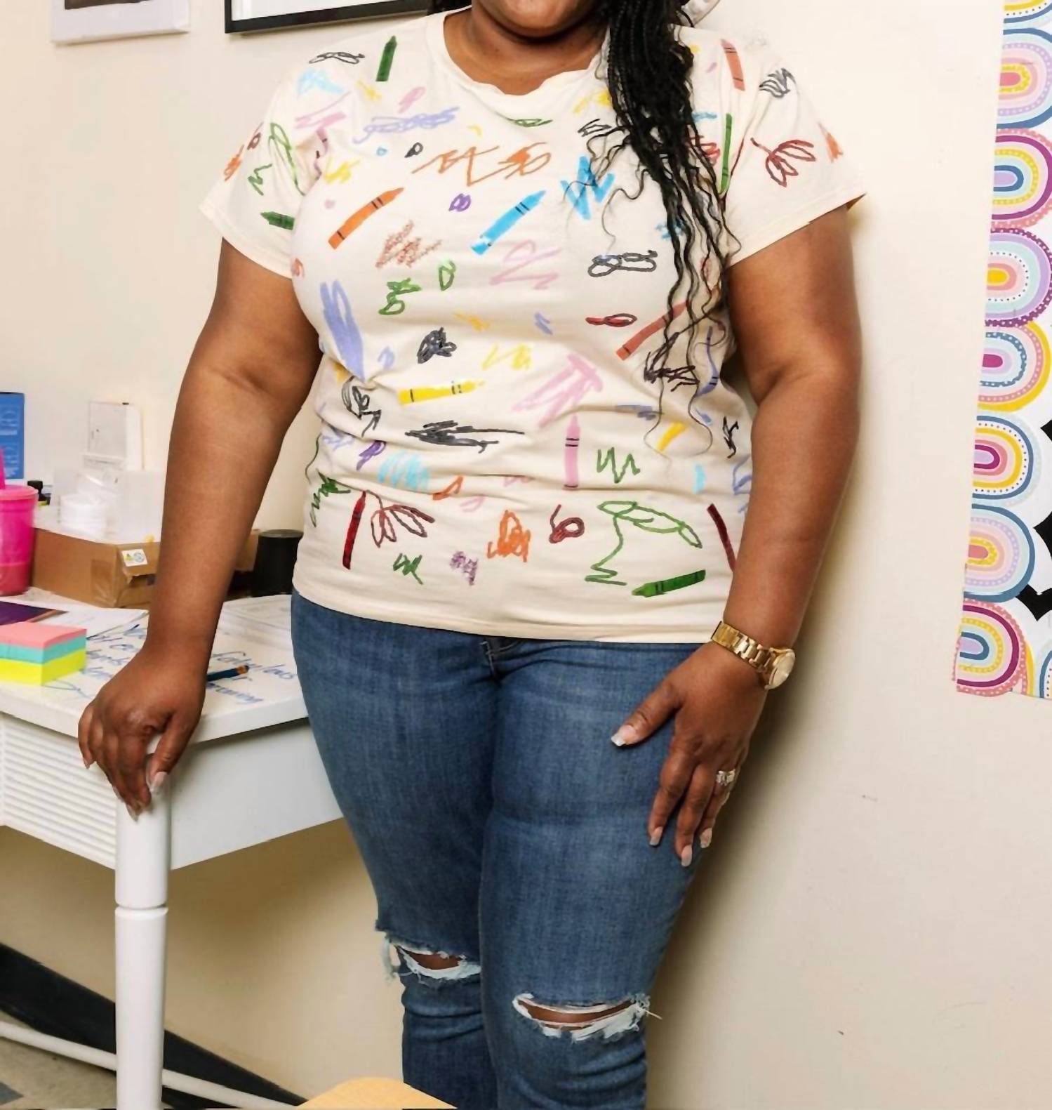 Queen Of Sparkles - Crayon Scribble Tee