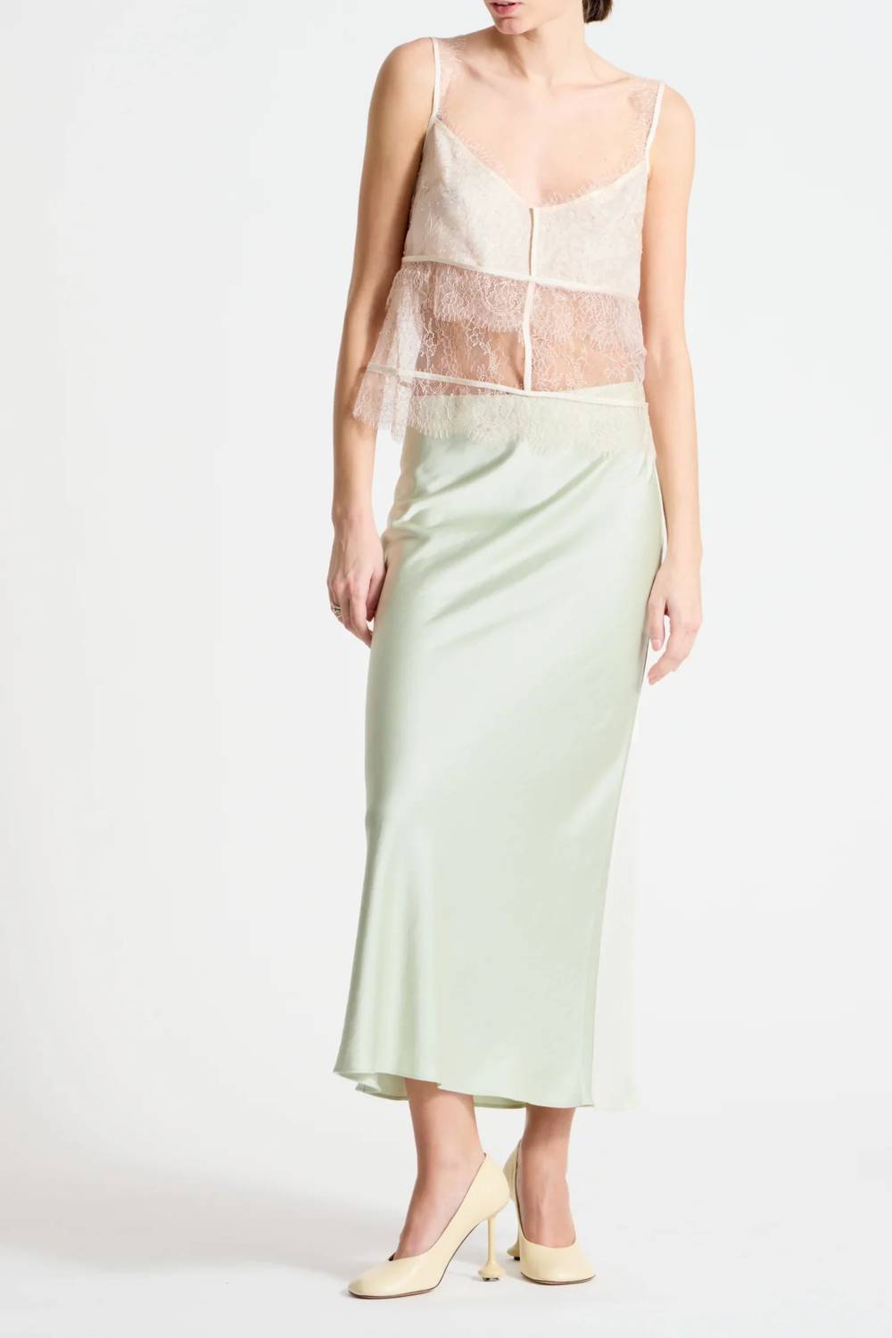 Saint Art - Talia Charmeuse Maxi Skirt