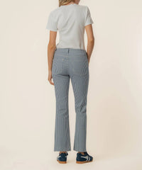 Kut From The Kloth - Kelsey Twill Stripe High Rise Ankle Flare Pants