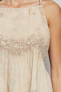 Pol - Golden Hour Duo Embroidered Camis