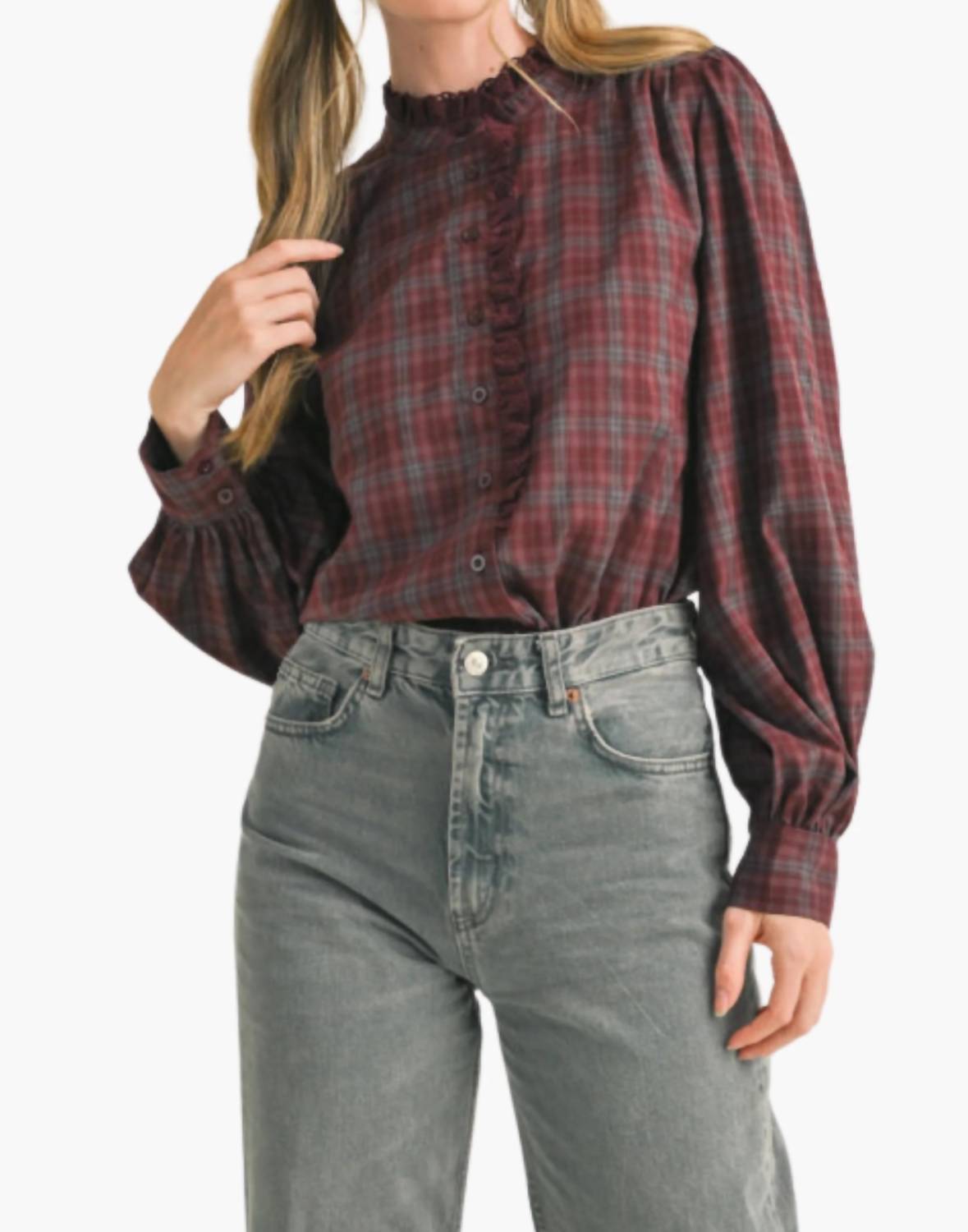 &Merci - Winnie Button Down Top