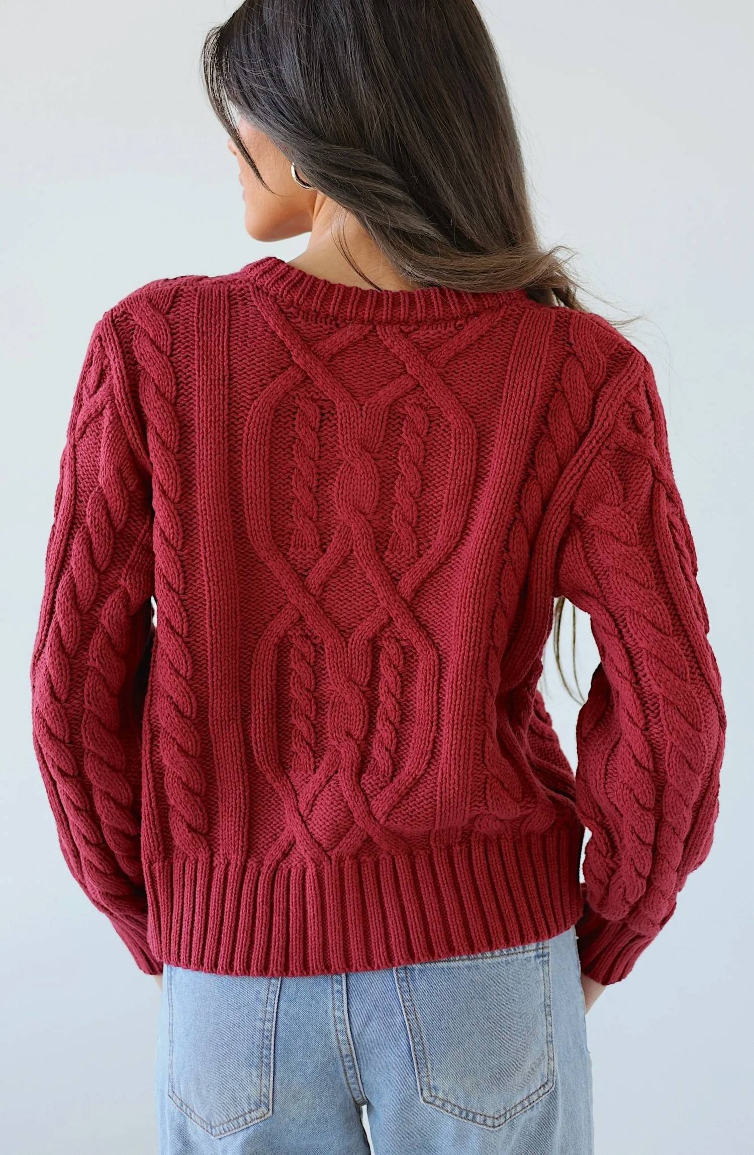 Miracle - Lucy Relaxed Cable Knit Button-down Cardigan