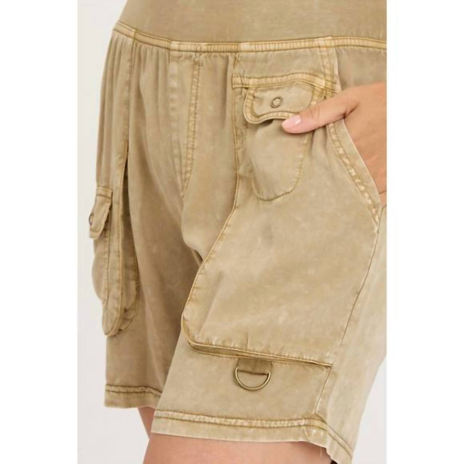 Xcvi - Distressed Pull-on Wash Shorts