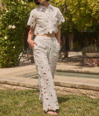 Lucy Paris - Eyelet Pants
