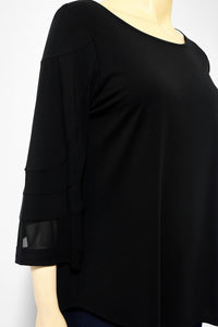 Carre Noir - Women's Bell Sleeves Top