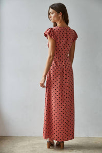By Together Eileen Dotted Maxi Dress in multi - women's dress - alternate view