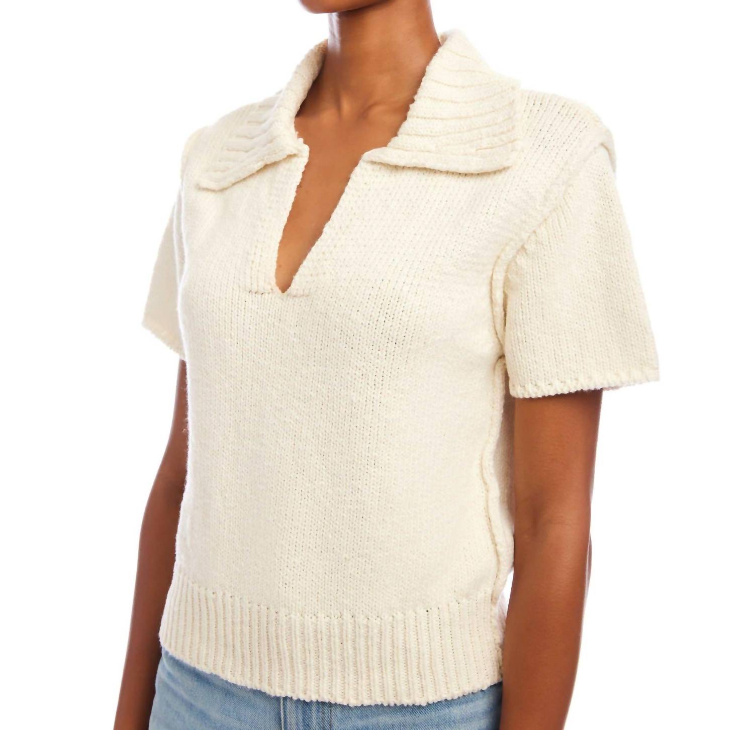 Fifteen Twenty - Evie Knit Polo Top