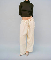 GIL RODRIGUEZ Turtleneck Long Sleeve Bellevue Tee in chocolate - women's long sleeve top - view 5