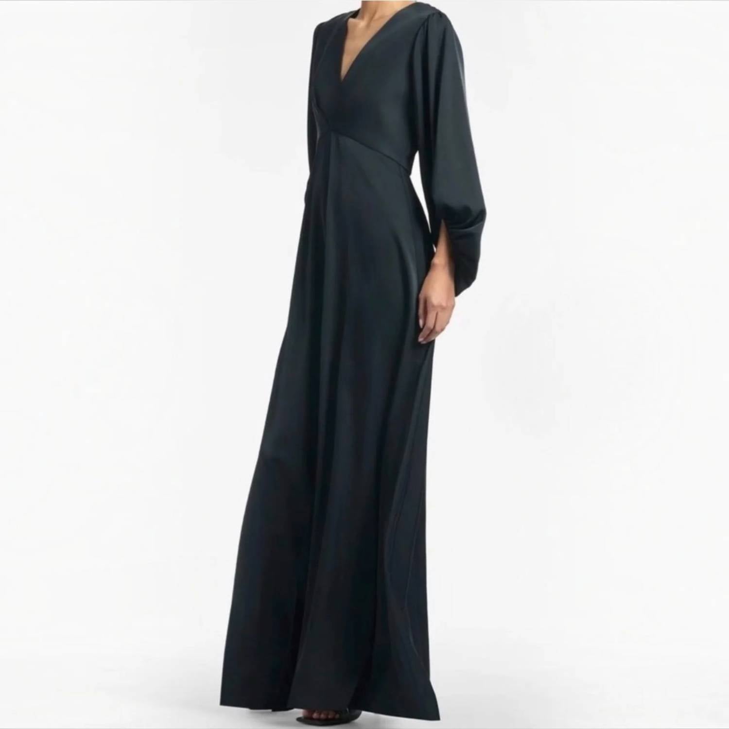 Sachin & Babi - Jenny Satin Crepe Gown Formal Evening Dress