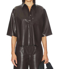 Citizens Of Humanity - Frances Cropped Cape Button Up Top