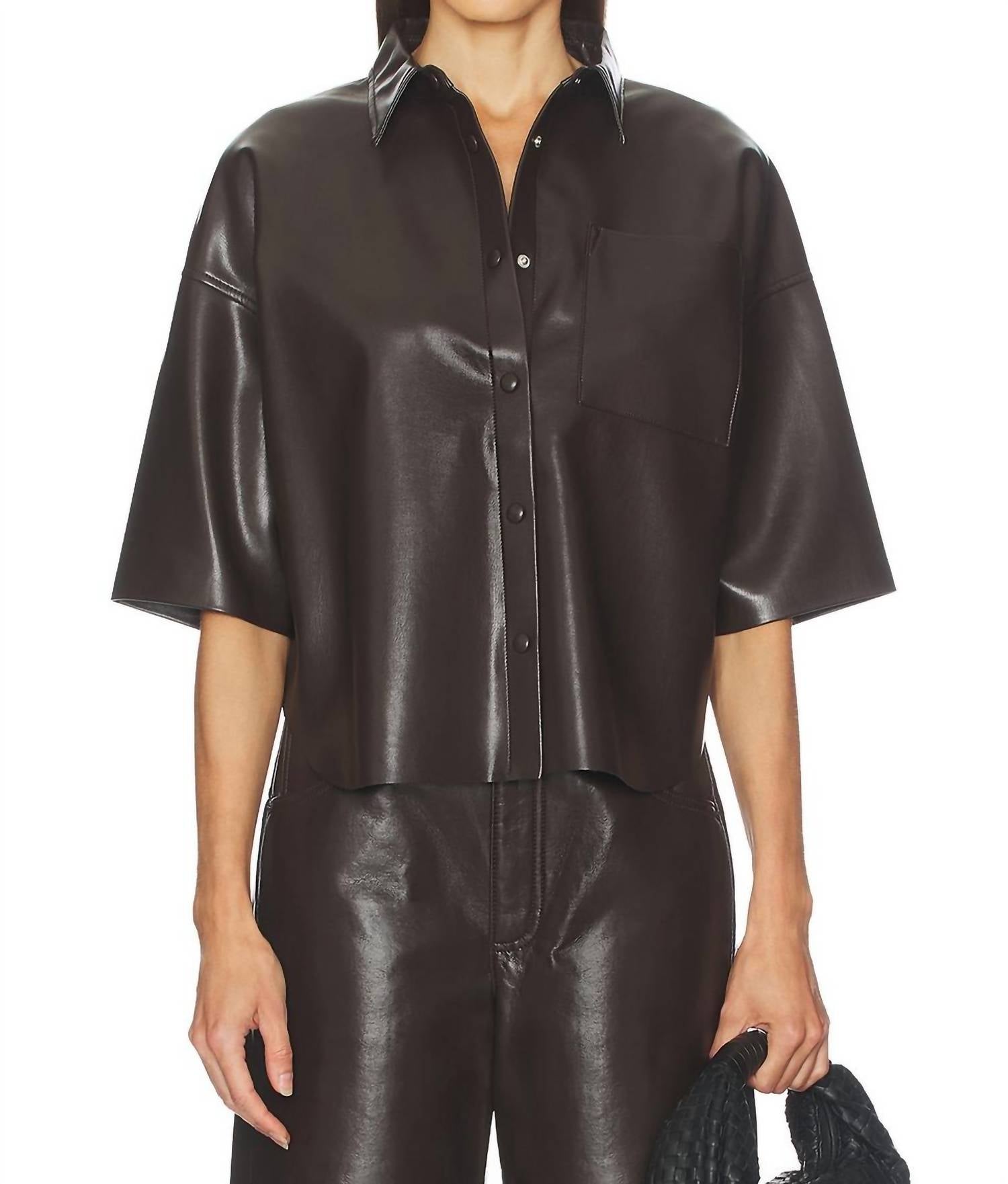 Citizens Of Humanity - Frances Cropped Cape Button Up Top
