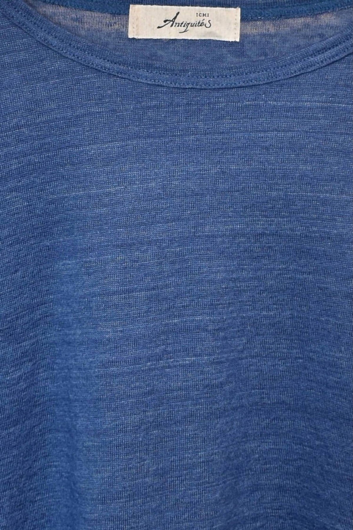 Ichi Antiquites - Women's Knit Linen Pullover Top