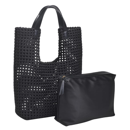 Sol And Selene - Women's Zenith Zen Hand Woven Knot Tote Bag